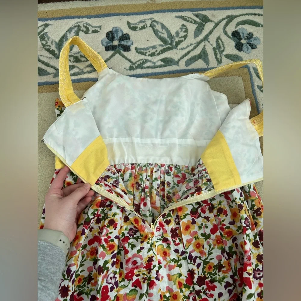 Women’s Boho Bohemian Whimsical Summery Beachy Colorful Floral Dress